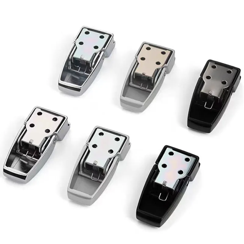 DKS Buckle Lock Zinc Alloy Black Hidden Square Lock with key for Mechanical Box Distribution Cabinet Door Switchgear DK604