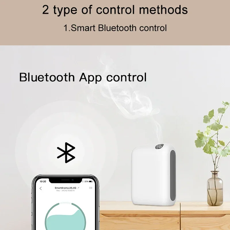 الذكية رائحة الناشر الضروري النفط آلة العطر ، بلوتوث جهاز المنزل المعطر ، المحمولة الكهربائية العطرية واحة للفندق