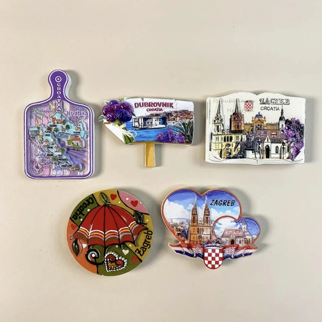 أوروبا كرواتيا دوبروفنيك سبليت زغرب مغناطيس الثلاجة، مغناطيس الثلاجة مواد الديكور هدايا الحرف اليدوية