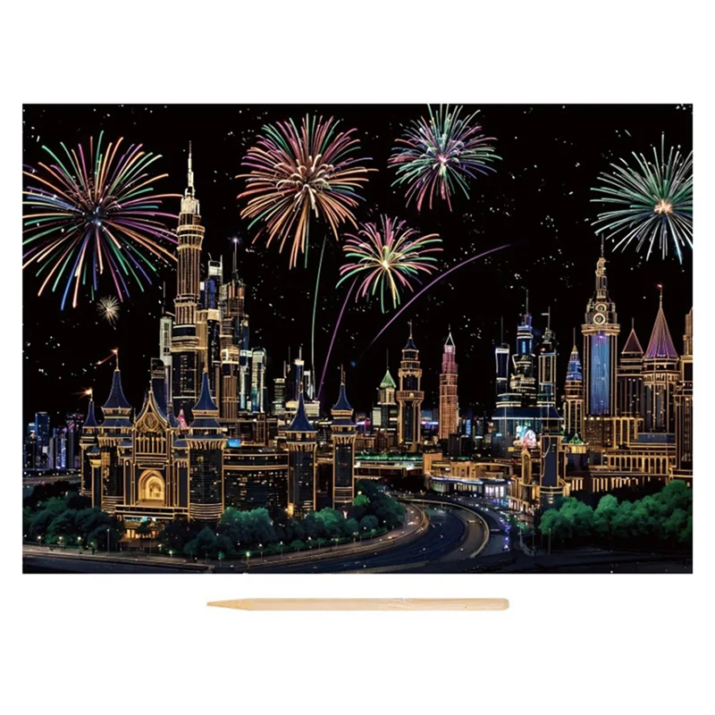 A003 Handmade Accessories Adults Scratching Drawing Decompression Tool Toy Scraping Painting Birthday Gift DIY Craft