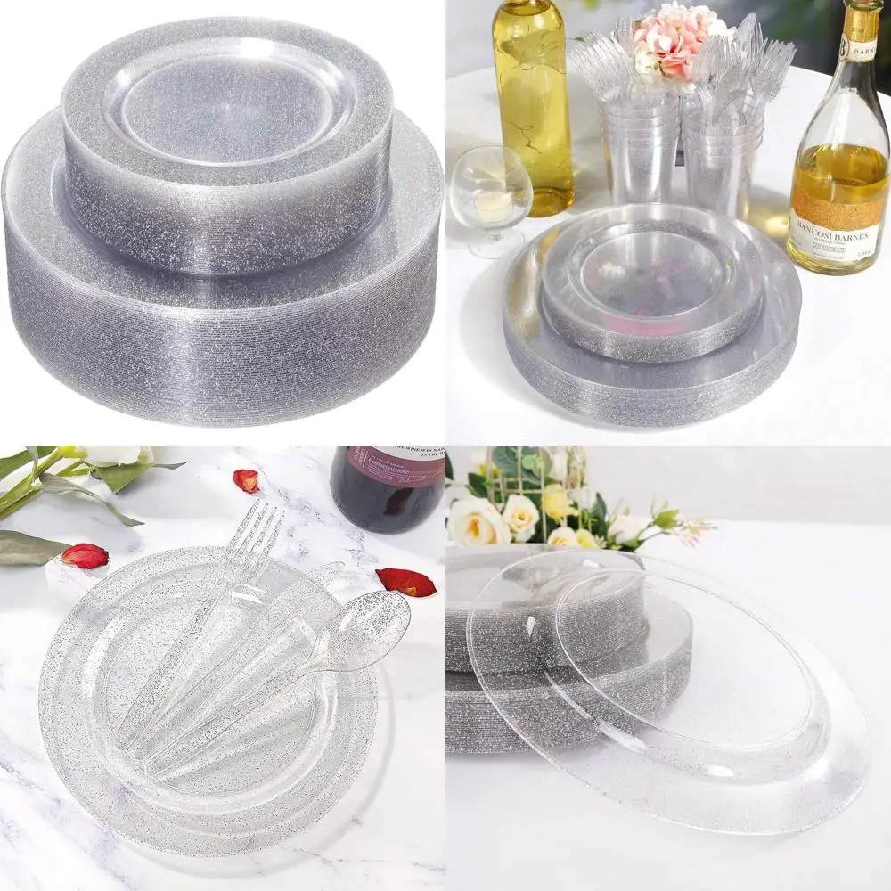 Glittering Silver D…