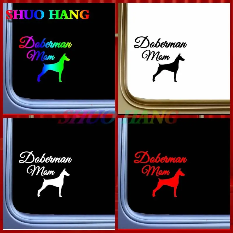 

Lovely Doberman Mom Sticker Decal Pinscher Dog Vinyl Car Accessories, Window Stickers