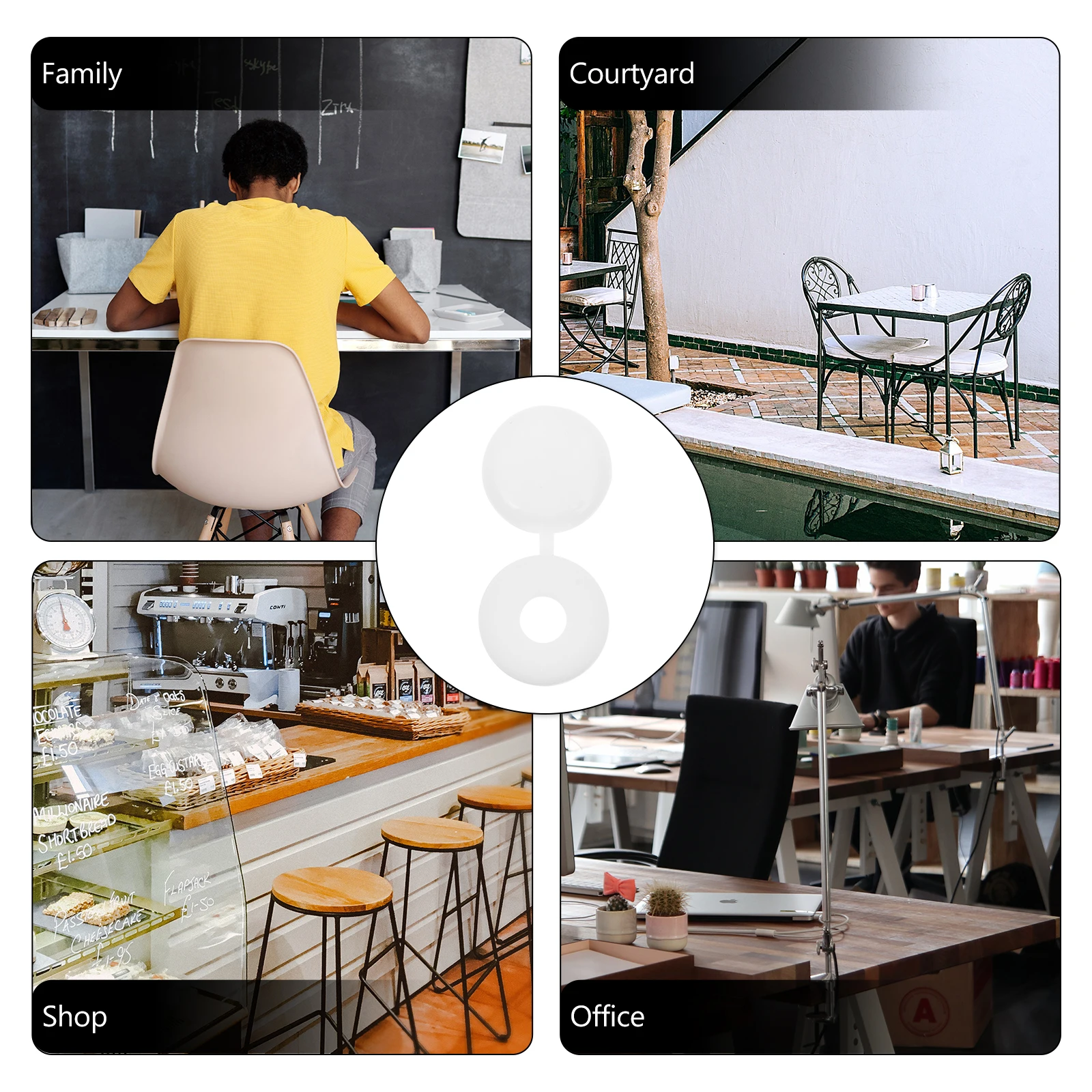 

200pcs Car Screw Caps Plastic Self-Tapping Screw Covers Snap Protective Decorative Cap For Home Office Furniture Wall Durable