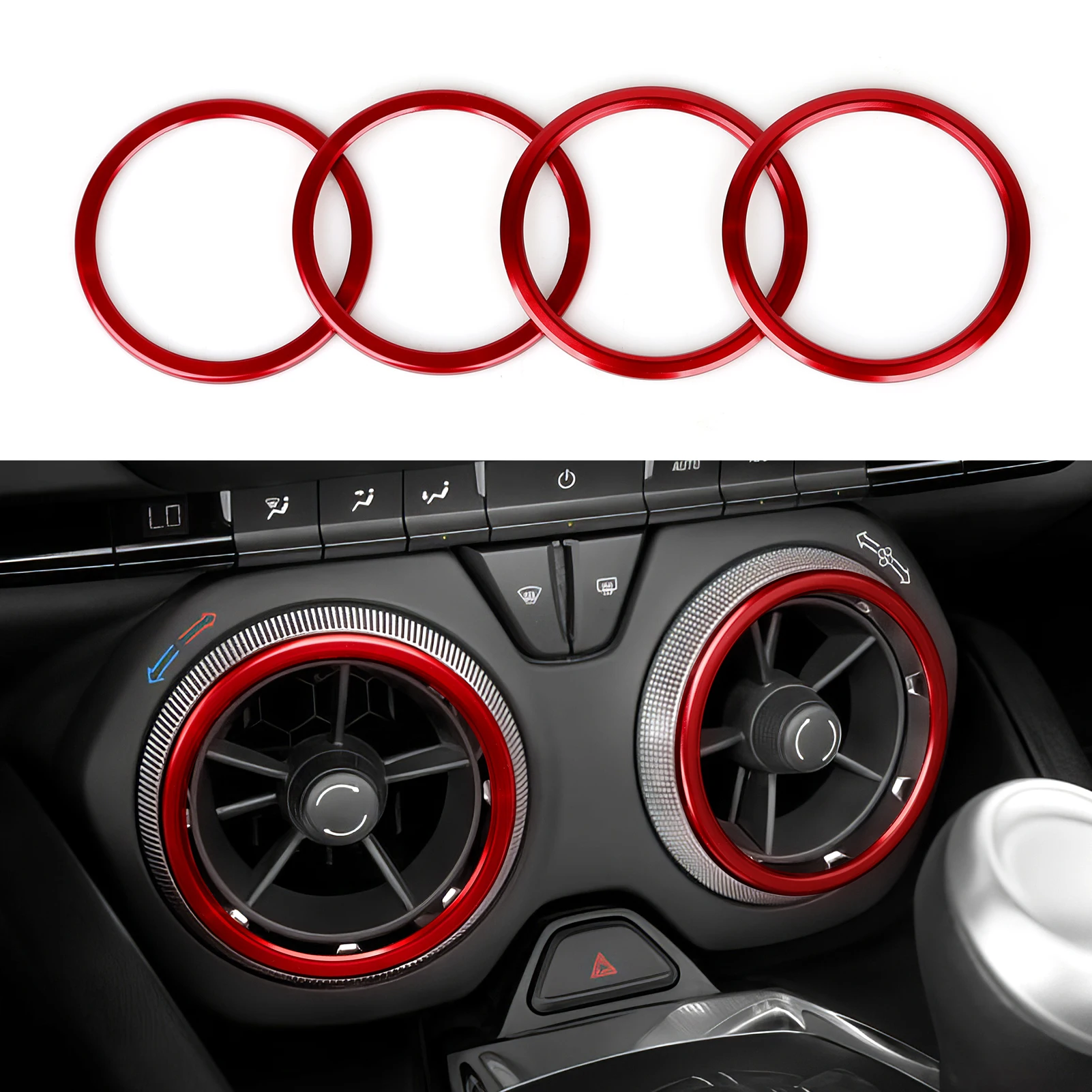 ABS Trim Car Steering Wheel Button Panel Cover Carbon Fiber Interior Sticker For Chevrolet Camaro ZL1 2016-2026 Accessories view 6