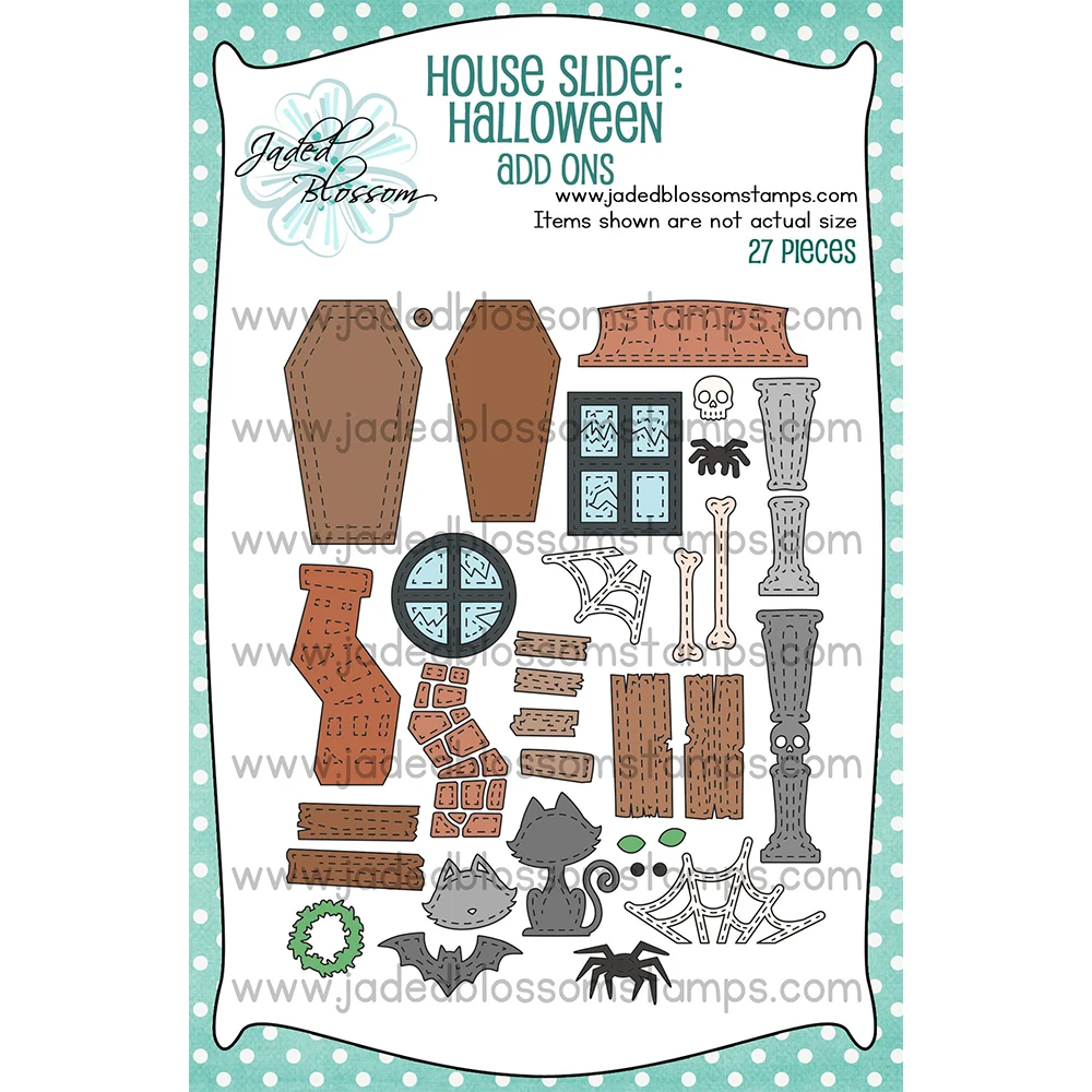 September 2026 New Jaded Blossom Gnome Friends: Frog House Slider Metal Cutting Dies Stamps DIY Handmade Scrapbook Card Calendar