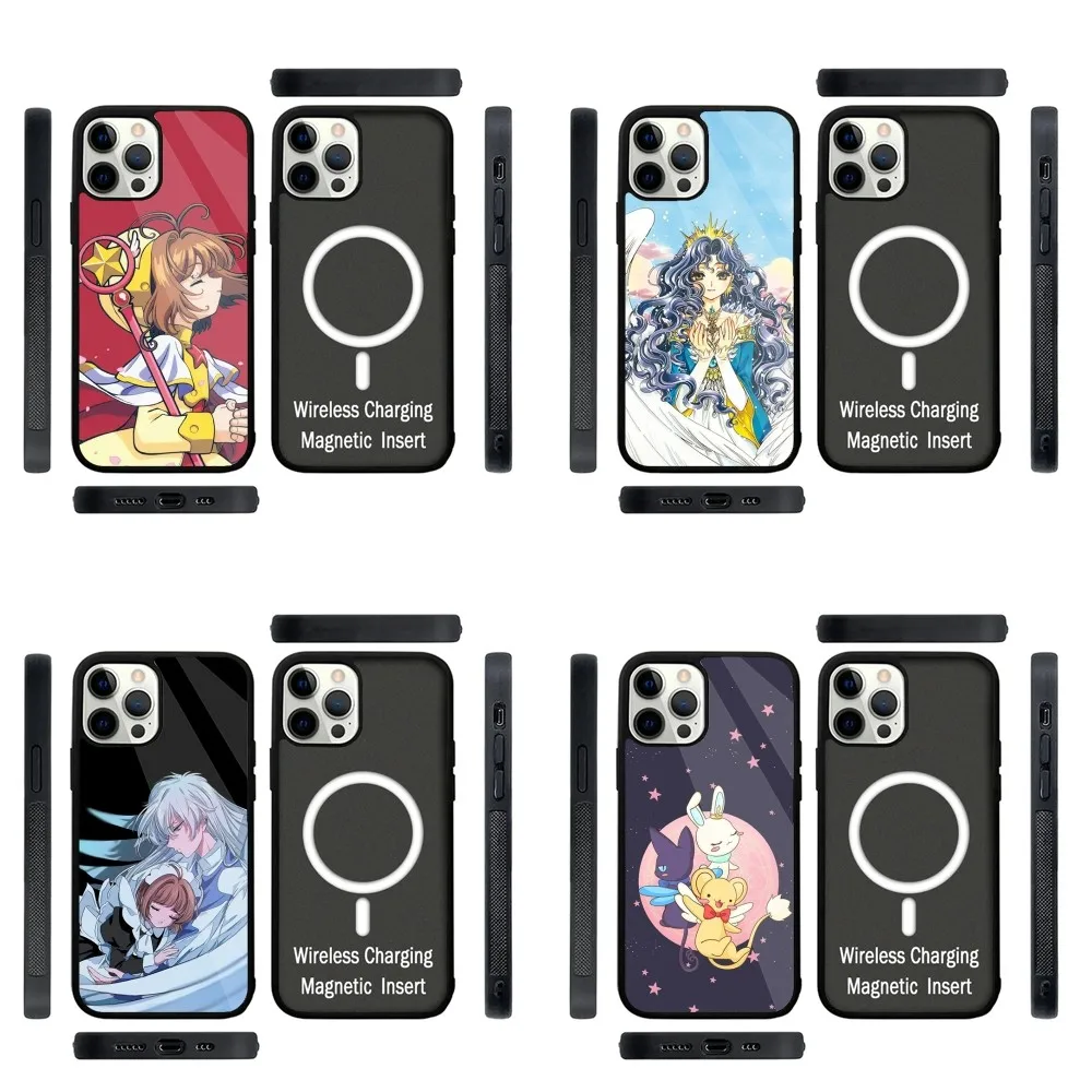 Card C-Captor Sakura Phone Case Strong Magnetic For IPhone 15,14,13,Pro,Max,Plus,11,12,Mini For Magsafe Wireless Charging