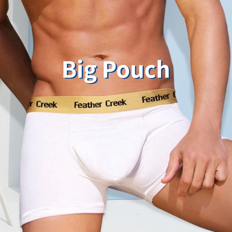 Man Bulge Pouch Underwear Boxers Style Loose 3D U-Convex Underpants Modal Elastic Crotch Lingerie Gay Sexy Enhancing Boxershorts