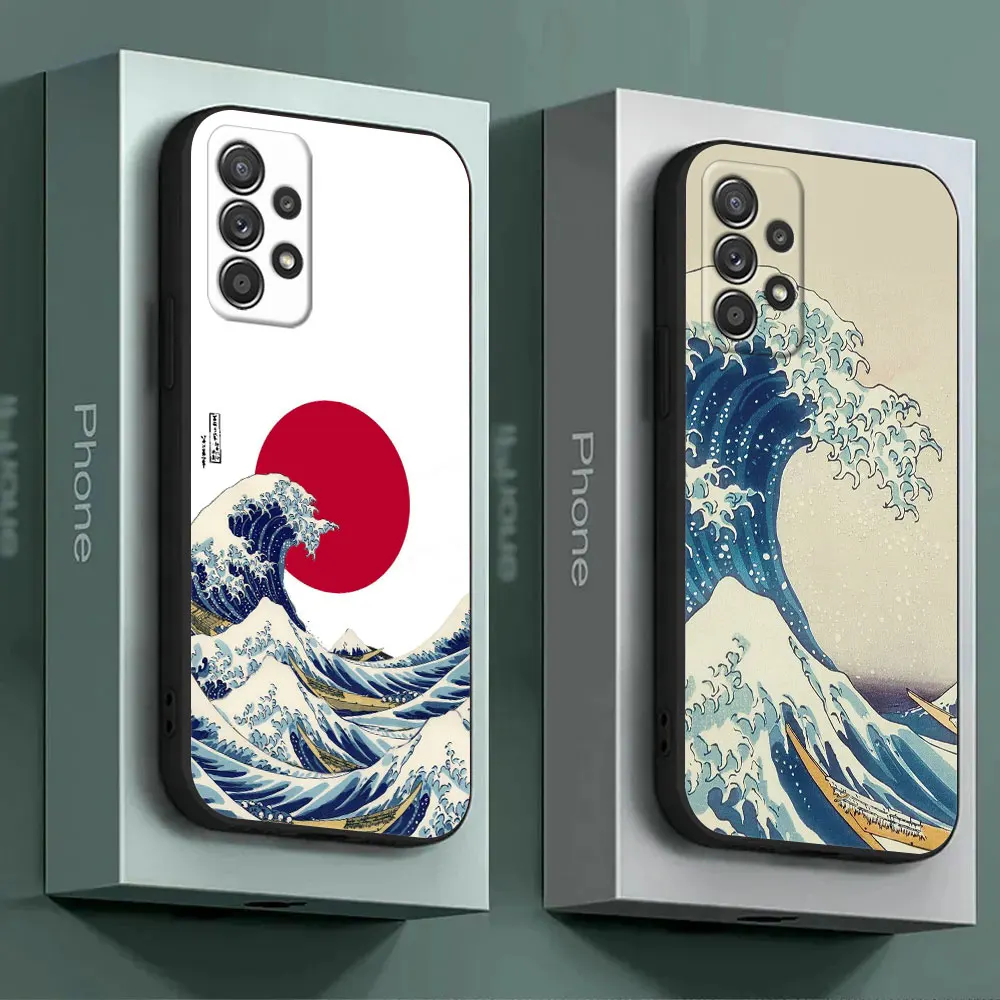 Katsushika Hokusai Japanese Art Great Wave Phone Case For Samsung Galaxy A15 A25 A24 A23 A22 A21S A13 A05S A04 A03 A02 A14 Cover