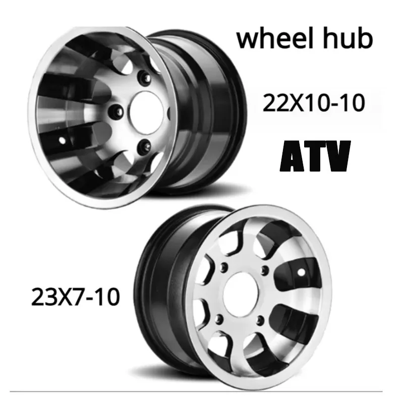 10 inch aluminum alloy wheels front 22X10-10 rear 23x7-10 suitable for Kart ATV off-road vehicles