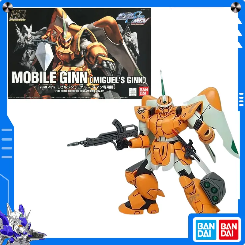 

Original Bandai Gundam Seed 1/144 HG Miguel's Mobile Ginn Anime Action Figure Assembly Model Collect Ornament Festival Gift