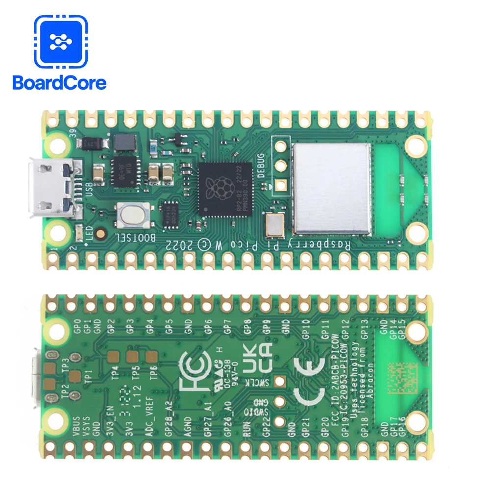 Raspberry Pi Pico Rp2040 WiFi Development Board W Microcontroller Dual Core Wireless Wifi Programming MICRO USB
