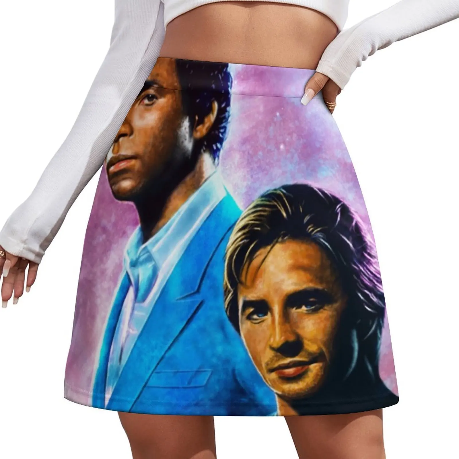 

MIami Vice - Crockett and Tubbs Mini Skirt korean skirt Woman skirts elegant dresses for women Mini Skirt