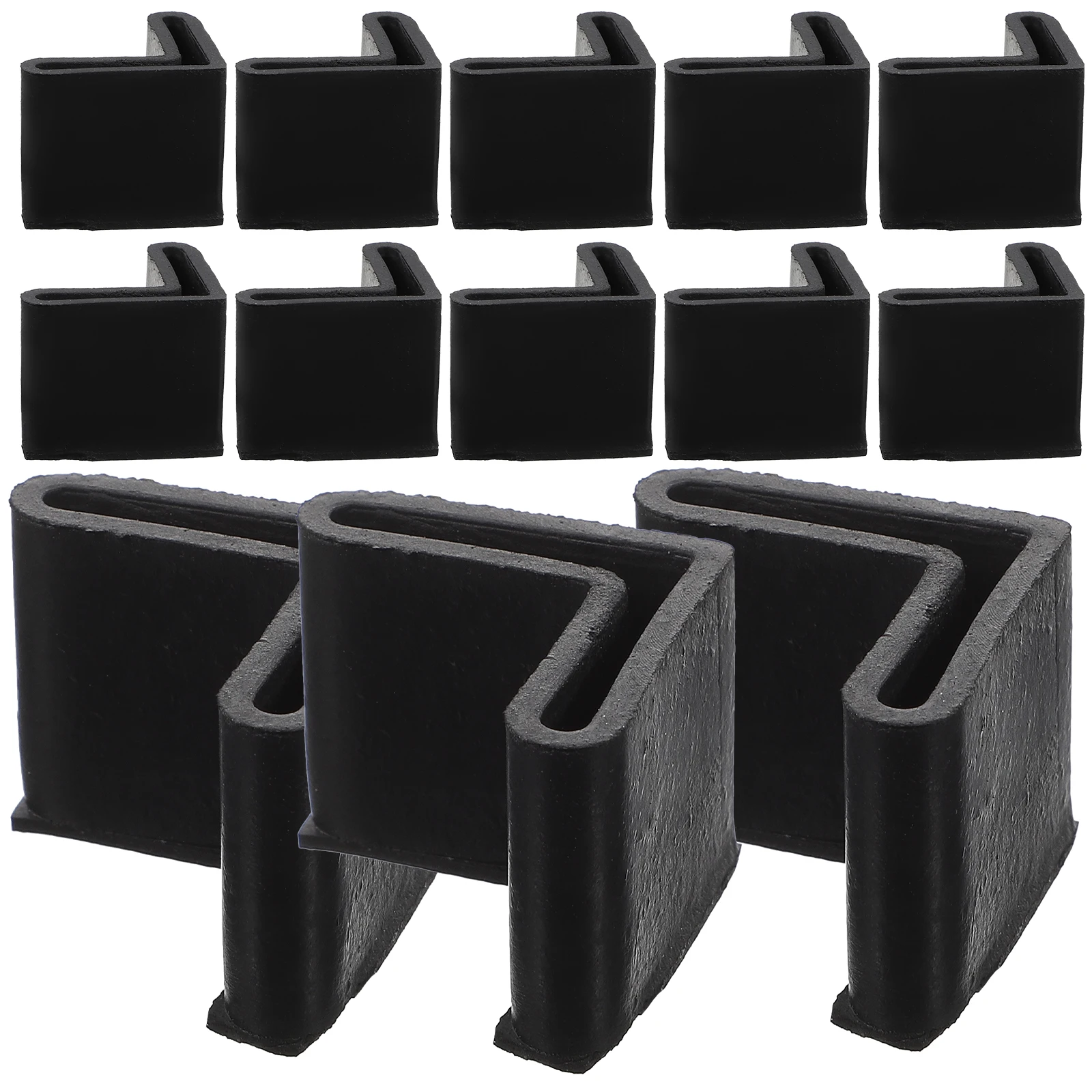 

30pcs Rubber Furniture Legs Feet Cover Non Slip Chair Leg Floor Protectors Square Pads Desk Stabilizers Bed Grippers Table Feet