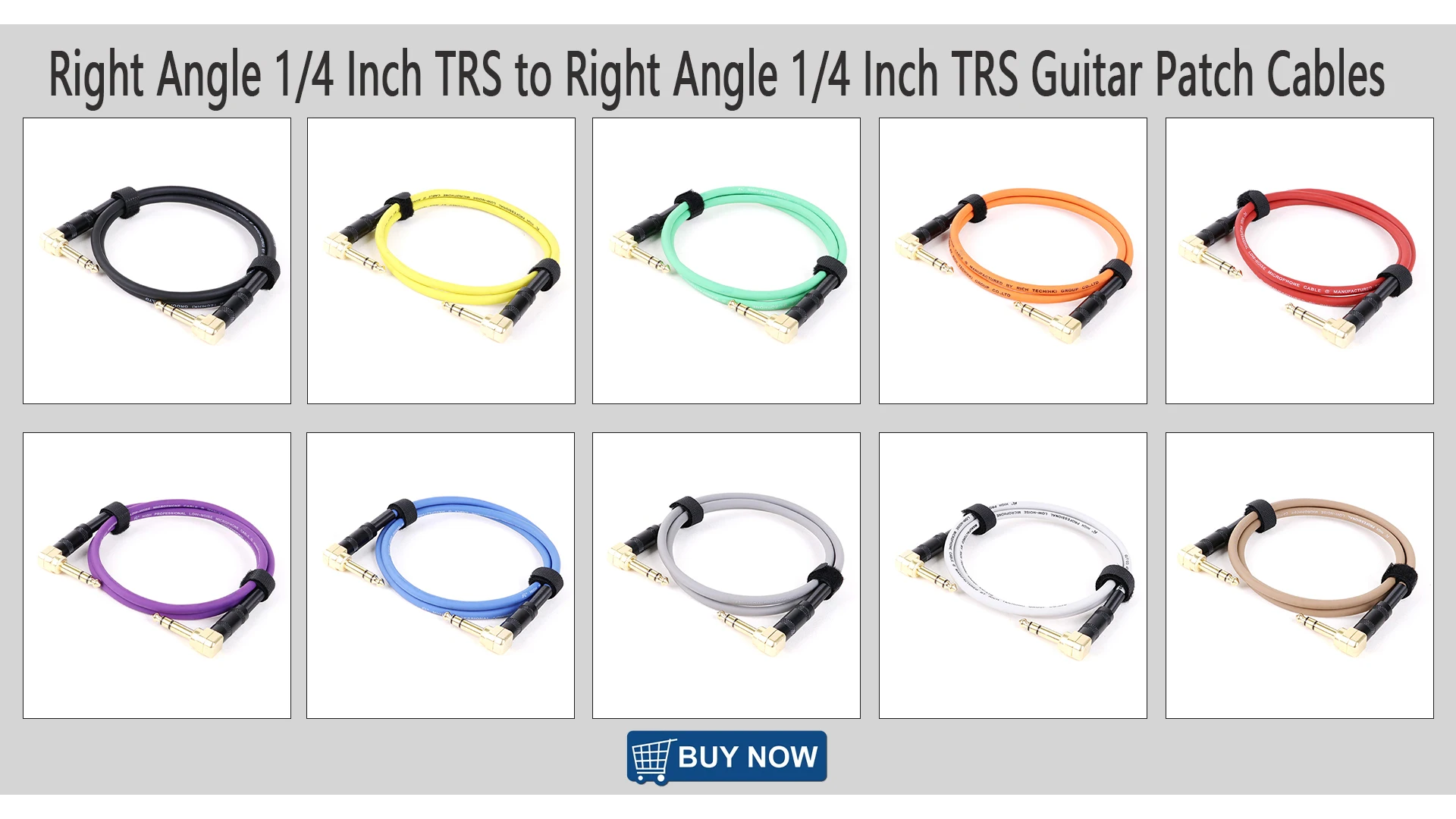 6,35 mm Mono/Stereo-Audio, symmetrisches TS/TRS 1/4 Winkel-zu-Winkel-Lautsprecher-Verstärkerkabel für Gitarrentastatur ‎ Zweikanaliges Kabel 1 Stück – Detail 2