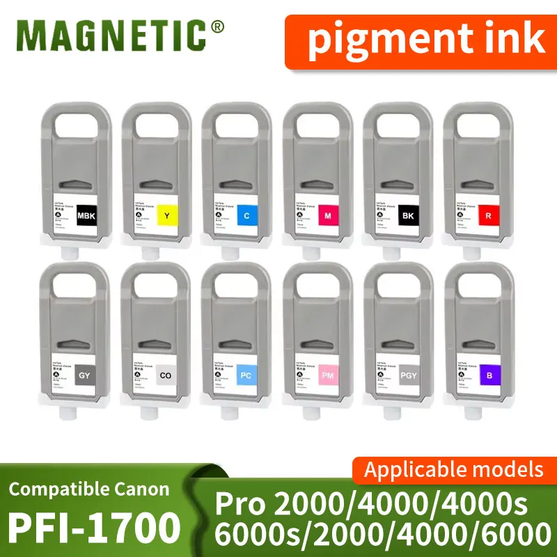 PFI-1700 700ML 1 PC Compatible Ink Cartridge With Pigment Ink For Canon PRO 2000 4000 6000 PRO-6100 PRO-4000s PRO-6000s Printe