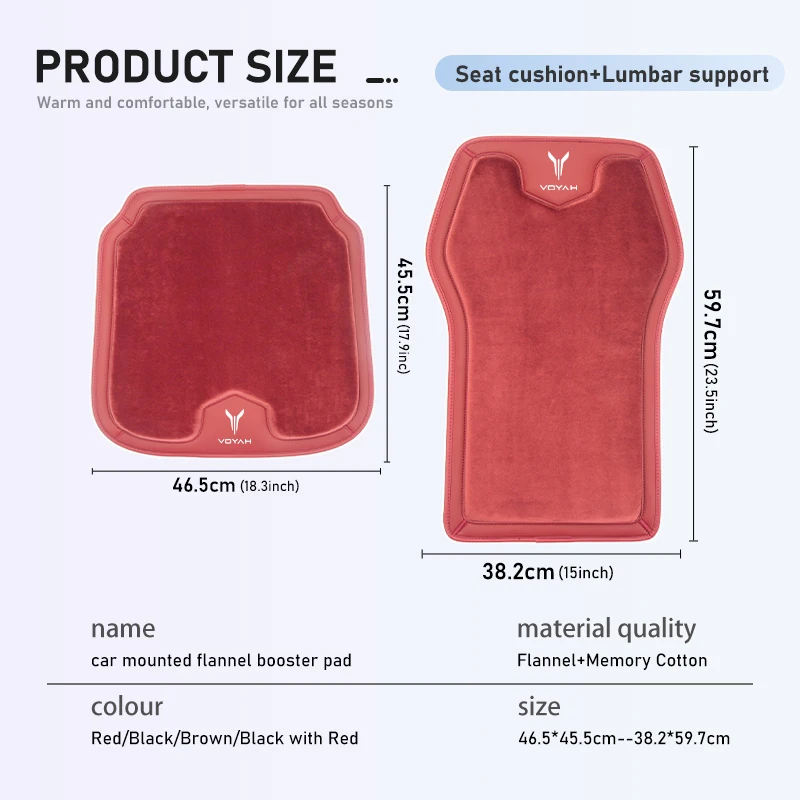 Winter Car Seat Cover Cushion Warm Flannel Protector Booster Pad For Voyah FREE 2021 2022 2023