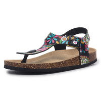 COSMAGIC Fashion Outside Cork Sandals  New Women Summer Buckle Strap Solid Non-slip Beach Sandalias Shoe