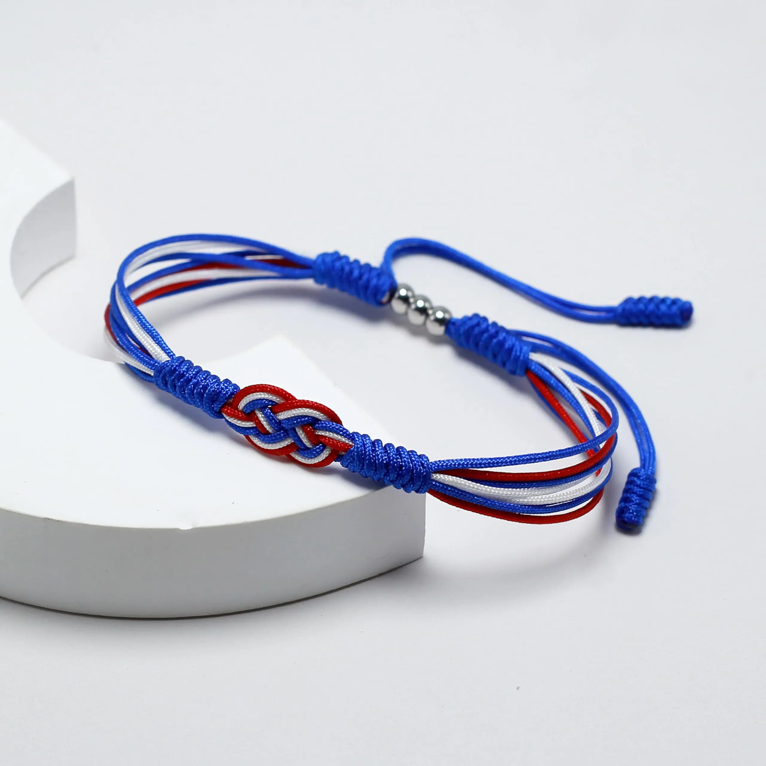 Pulseira de bandeira do país com cordão de surfista - Proteção da sorte da amizade para sempre unissex