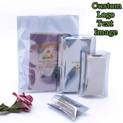 Open Top Anti Estático Bolsa, Atenção Blindagem Bag, ESD Eletrostática Instrumentos, Dispositivos Sensíveis, Atenção Pacote de Proteção