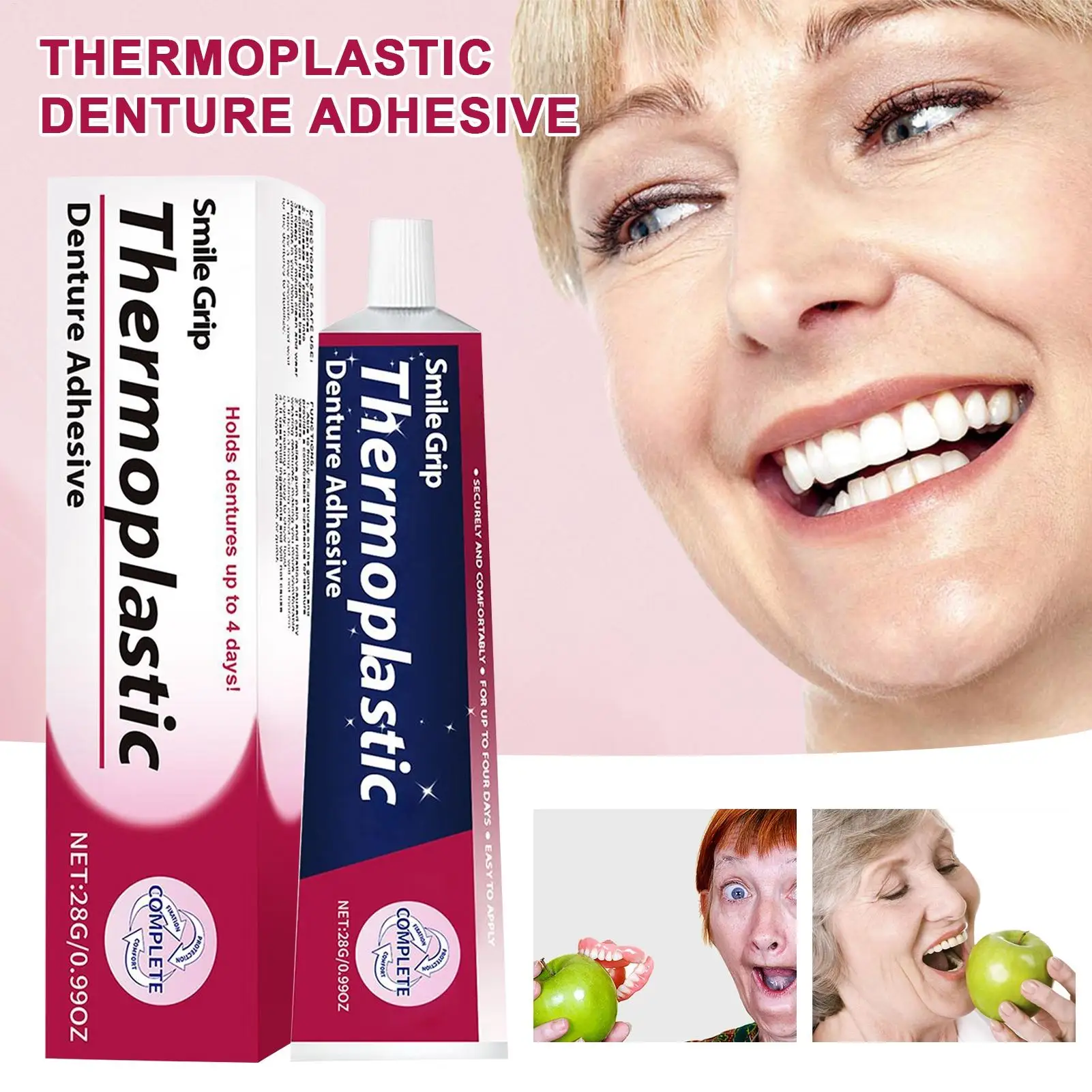Thermoplastic Denture Silicone Restoration Kit Quick-drying Long-Lasting Denture friction fixer Skin-safe Teeth care adhesive