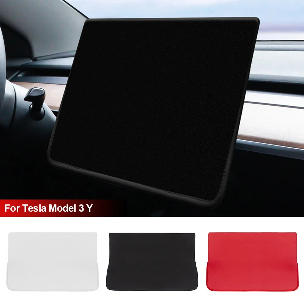 Anti-UV Sunshade Screen Protection Cover For Tesla Model 3 Y Center Console Navigation Display Dust Case Interior Accessories