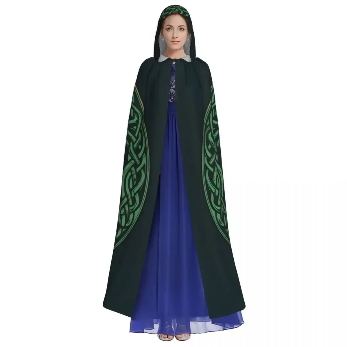 Tree of Life Celtic Adult Cloak Hooded Cape Medieval Costume Witch Wicca Vampire Elf Purim Carnival Party Fashion Cosplay Cape