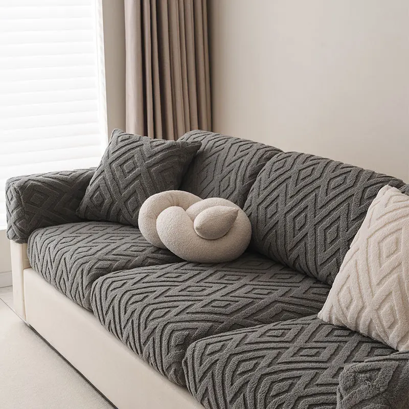 دائم 2026 شتاء دافئ أفخم كرسي غطاء أريكة العالمي التغطية الكاملة غطاء الأريكة كل موسم القط برهان مقعد حامي #5