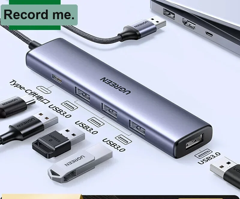 UGREEN 65799 4 Port USB 3.0 Hub High Speed Splitter with 0.2m Cable
