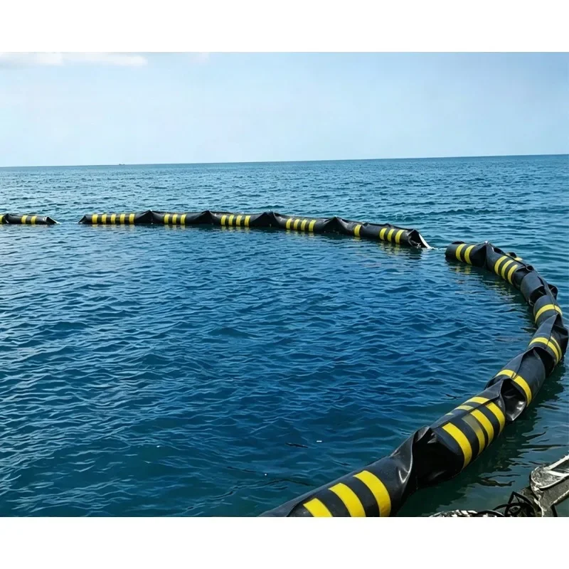 Float rubber oil fence port terminal emergency oil fence y
