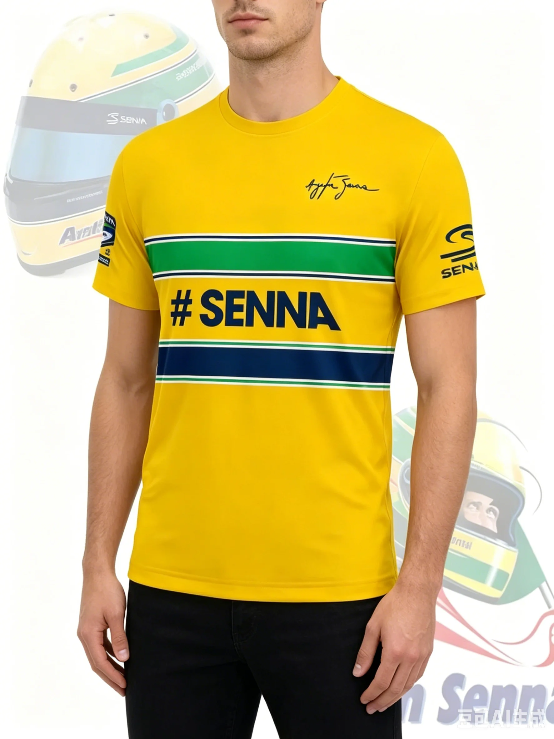 2025 New Ayrton Senna No #12 Racing Car 3D Printed Summer Sports Casual Breathable Men Women Short Sleeve T-Shirt Cycling