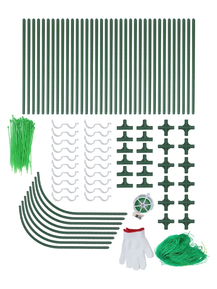 As Shown Cucumber Trellis Versatile Plant Support System U-Shape Trellis Plastic-Coated Steel U-Frame Stability