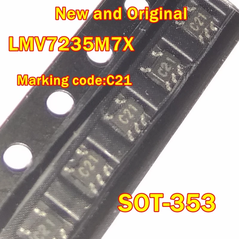 

10pcs to 100pcs LMV7235M7X/NOPB LMV7235M7X SOT353 Marking code:C21 Comparator with