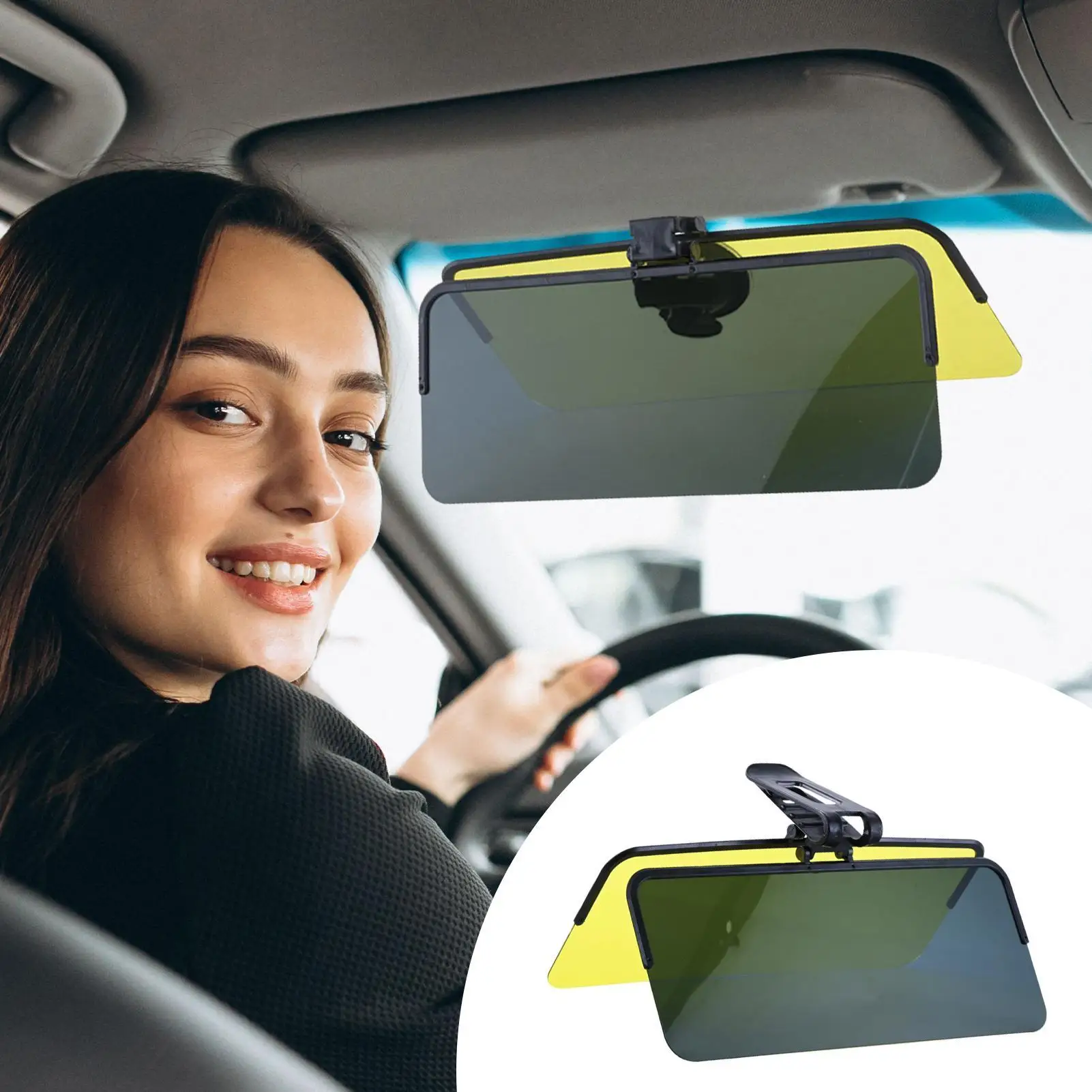 Universal Car Sun Visor Extender Windshield Sun Shield Visor Extension for Daytime Sun & Night Glare Auto Driving Visor Supplies