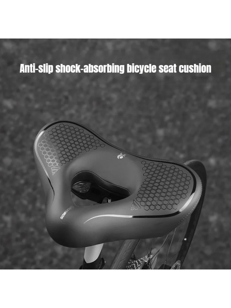 AliExpress NONE Bicycle Saddle Shock Absorption Cycling Bike Widen Thicken Cushion MTB Touring Bike Saddle Comfortable E-Bike Seat