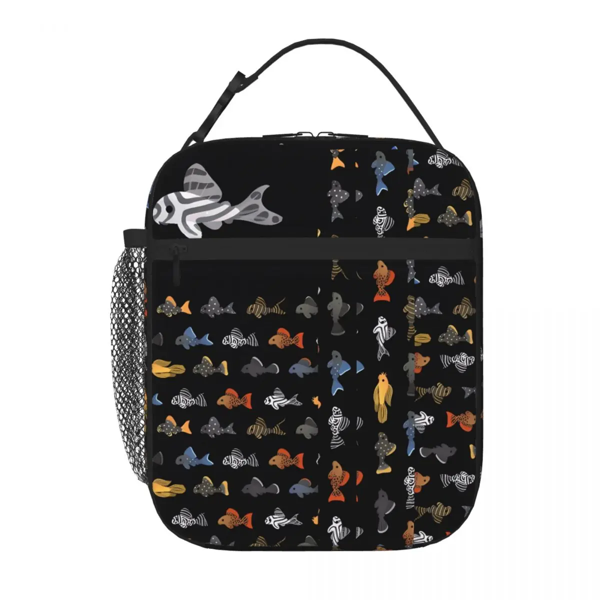 Bestselling Pleco Black Oversized Adjustable Strap Lunch Bag Office Daily Insulated Snack Tote