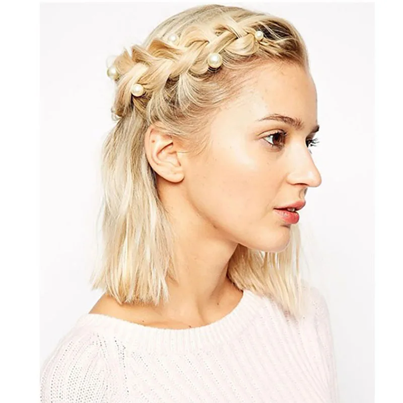 1 Máy Tính Tóc Mũ Đội Đầu Phụ Kiện Tóc Sáng Tạo Ngôi Sao Ngọc Trai Xuân Kẹp Tóc Barrette Cưới Cô Dâu Mũ Đội Đầu Trang Sức Trang Trí