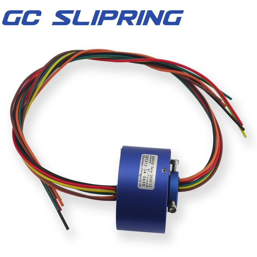 slip rings Through hole slip ring 12.7mm6 circuit 10A electric slip ring electric ring collector ring  conductive ring electric