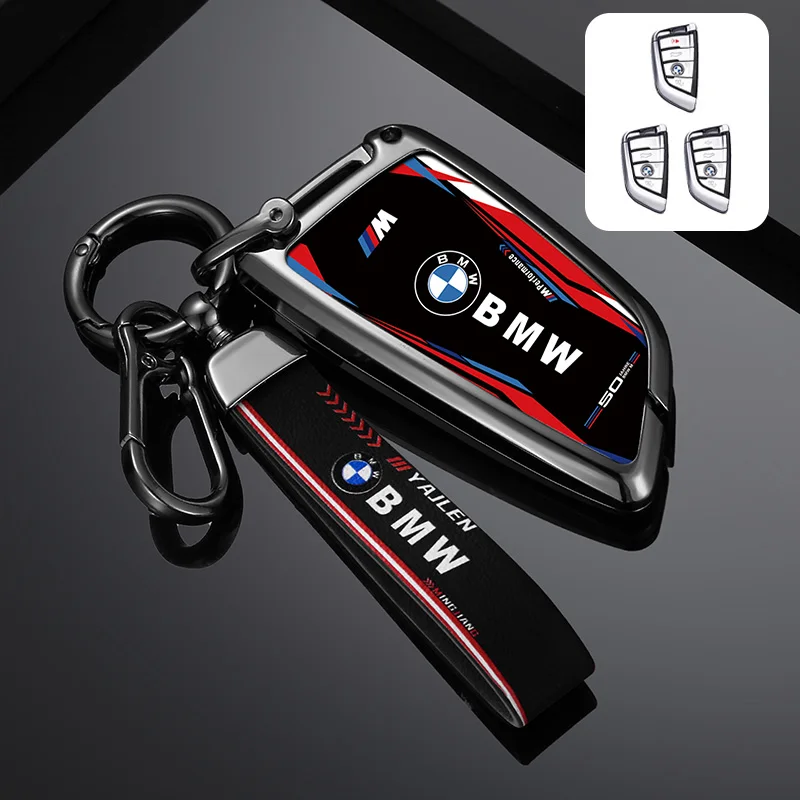 

Zinc Alloy Car Key Case Cover Bag for BMW X1 X3 X4 X5 F15 X6 F16 G30 7 Series G11 F48 F39 520 525 f30 118i 218i 320i Accessories