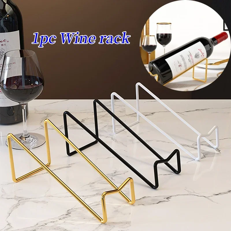 1 Pack Wine Bottle Rack Countertop Wine Bottle Display Rack Wine Storage Rack Simple Home Counter Decoration