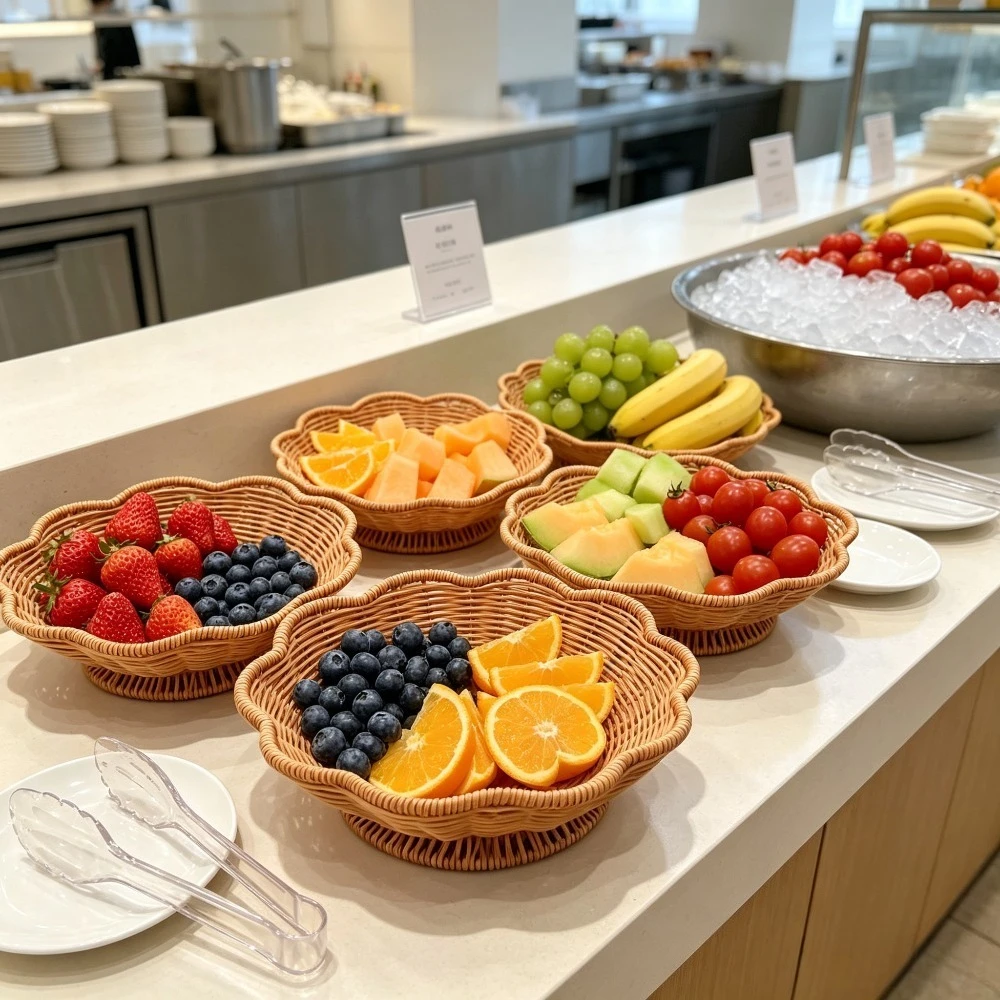 Handwoven Fruit Basket for Kit - Compost Bin Countertop recension och pris