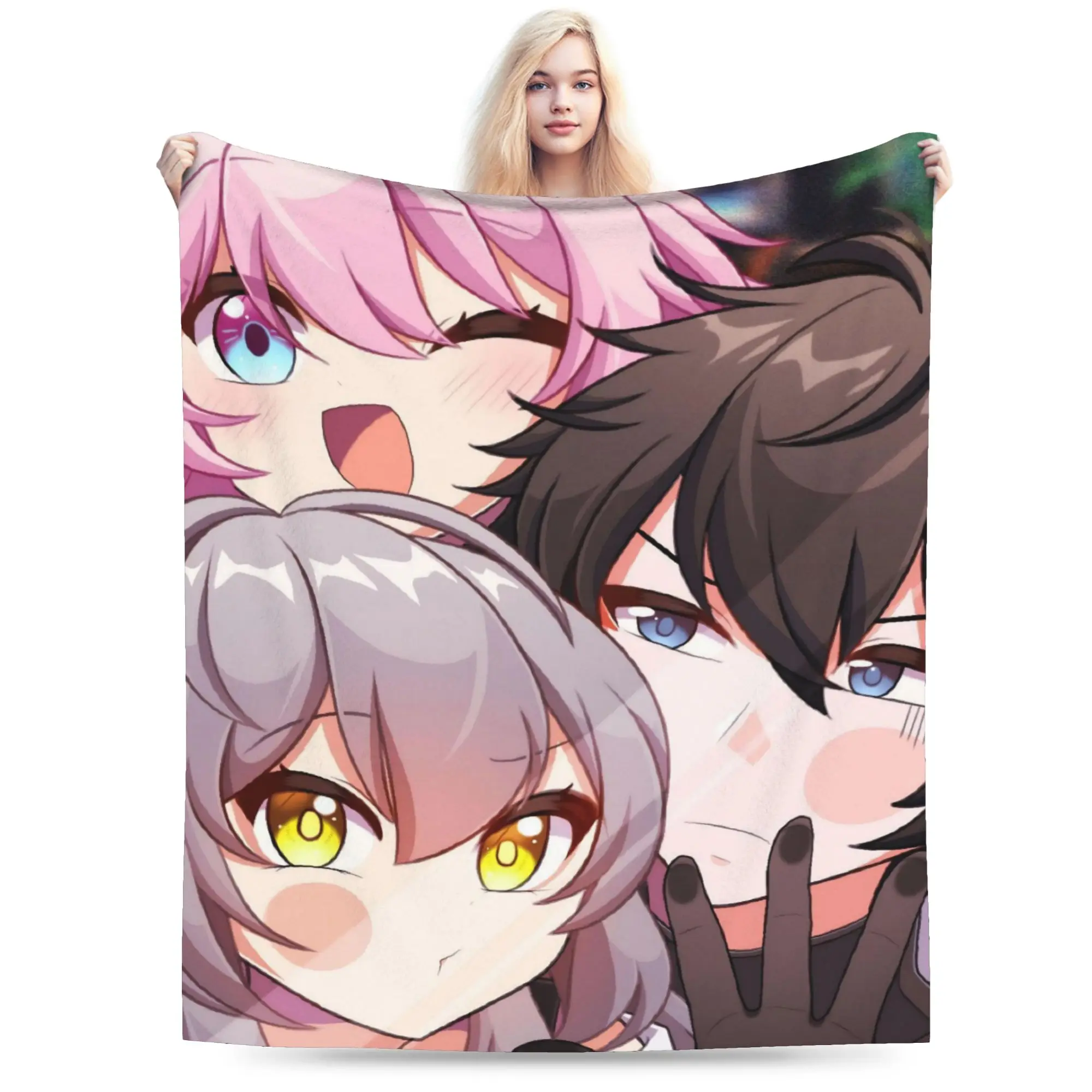 Honkai Star Rail Blanket Super Soft Cozy  Throw Blankets for Couch 50x60 Inch Multi-size Rug Piece