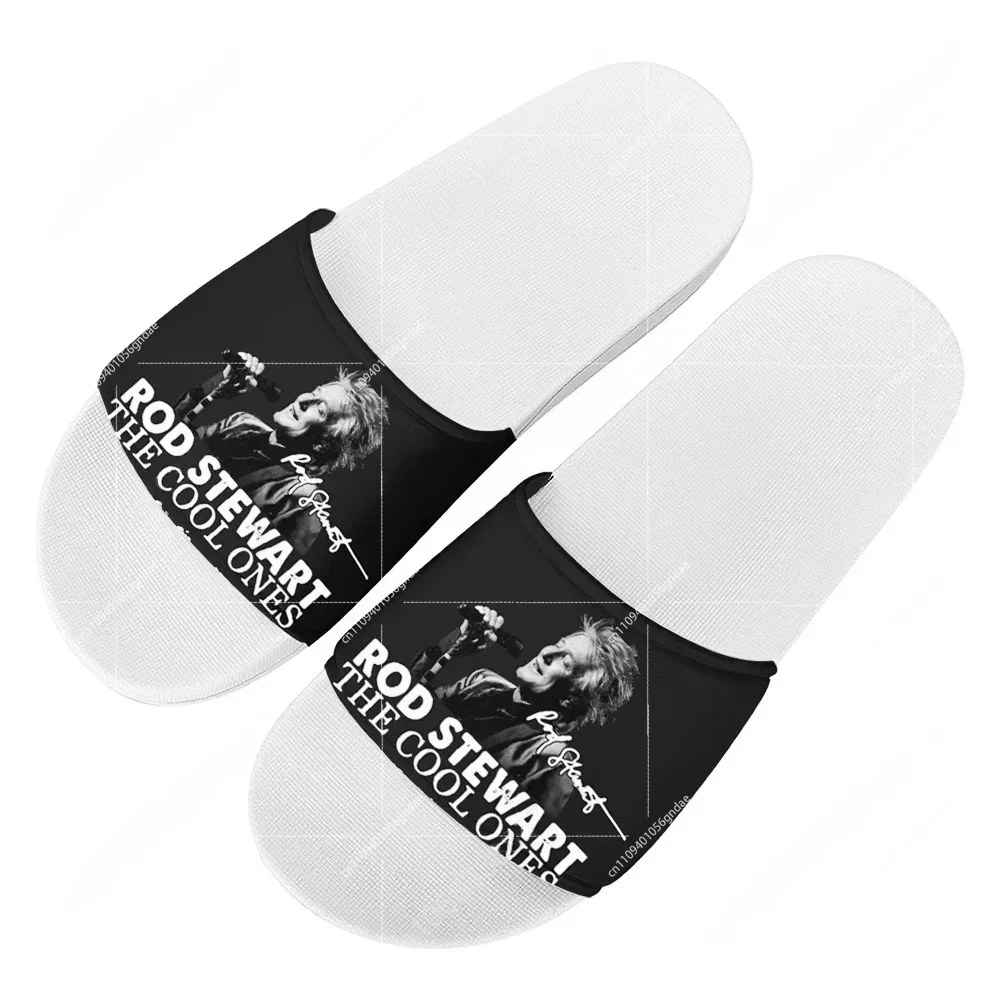 Rod Stewart Pop Music Rock Slippers Home Water Shoes Men Women Beach Pool Sandals High Quality Custom Summer Slipper view 2