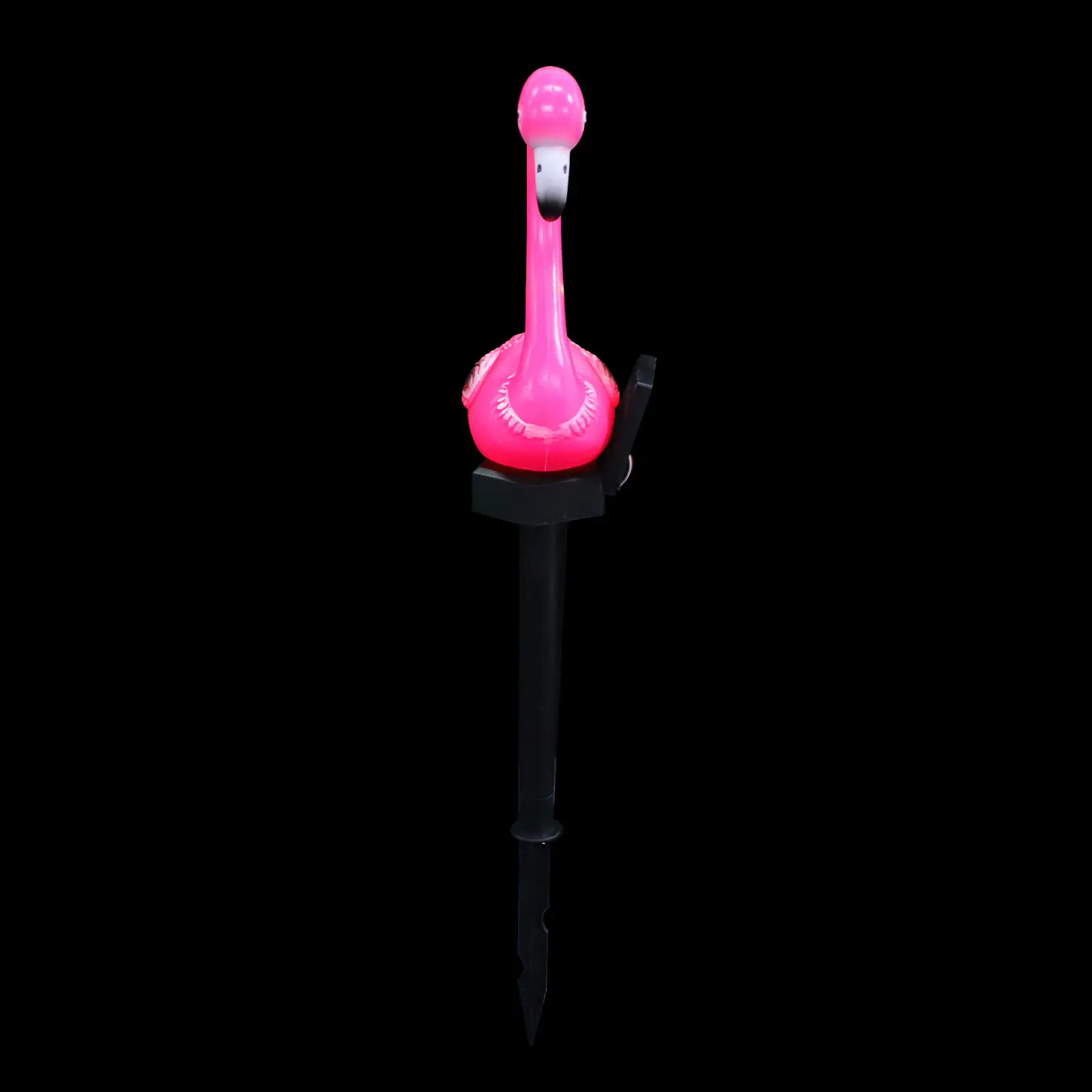 2Pcs Flamingo Solar Lawn Light Garden Solar Lamp Automatic Day Charging Night Lighting Resin Plastic Eco-Friendly Ground