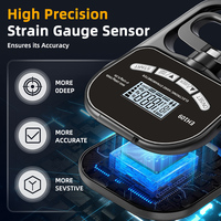 NEW Protable Grip Strength Tester 265Lbs/120Kg Digital Hand Dynamometer Grip Strength Meter USB LCD Screen Hand Grip Dynamometer