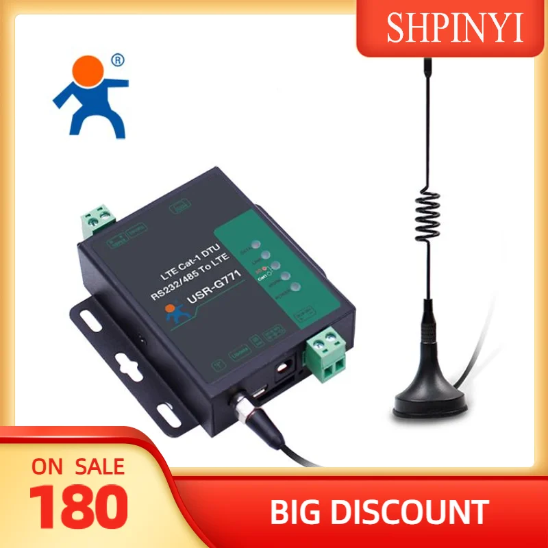 

USR-G771-E Европейский промышленный M2m последовательный режим Rs485 Rs232 4g Lte модем Gprs модем с опорной платформой MQTT