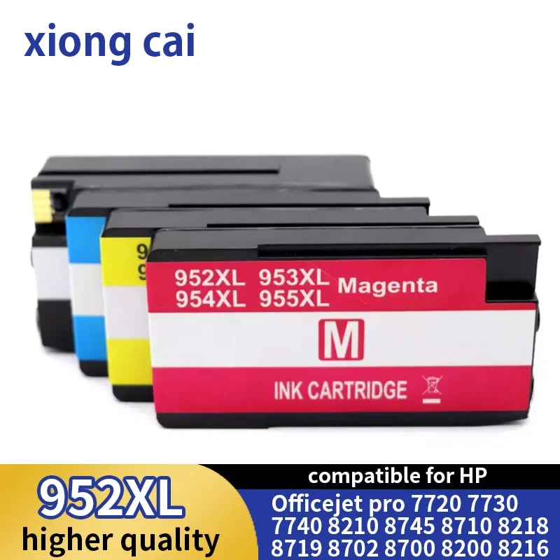 952XL 952X 952 XL Ink Cartridges compatible for HP Officejet Pro 7720 7740 8710 8218 8719  8702 8700 8200 8216 8716 8745 Printer