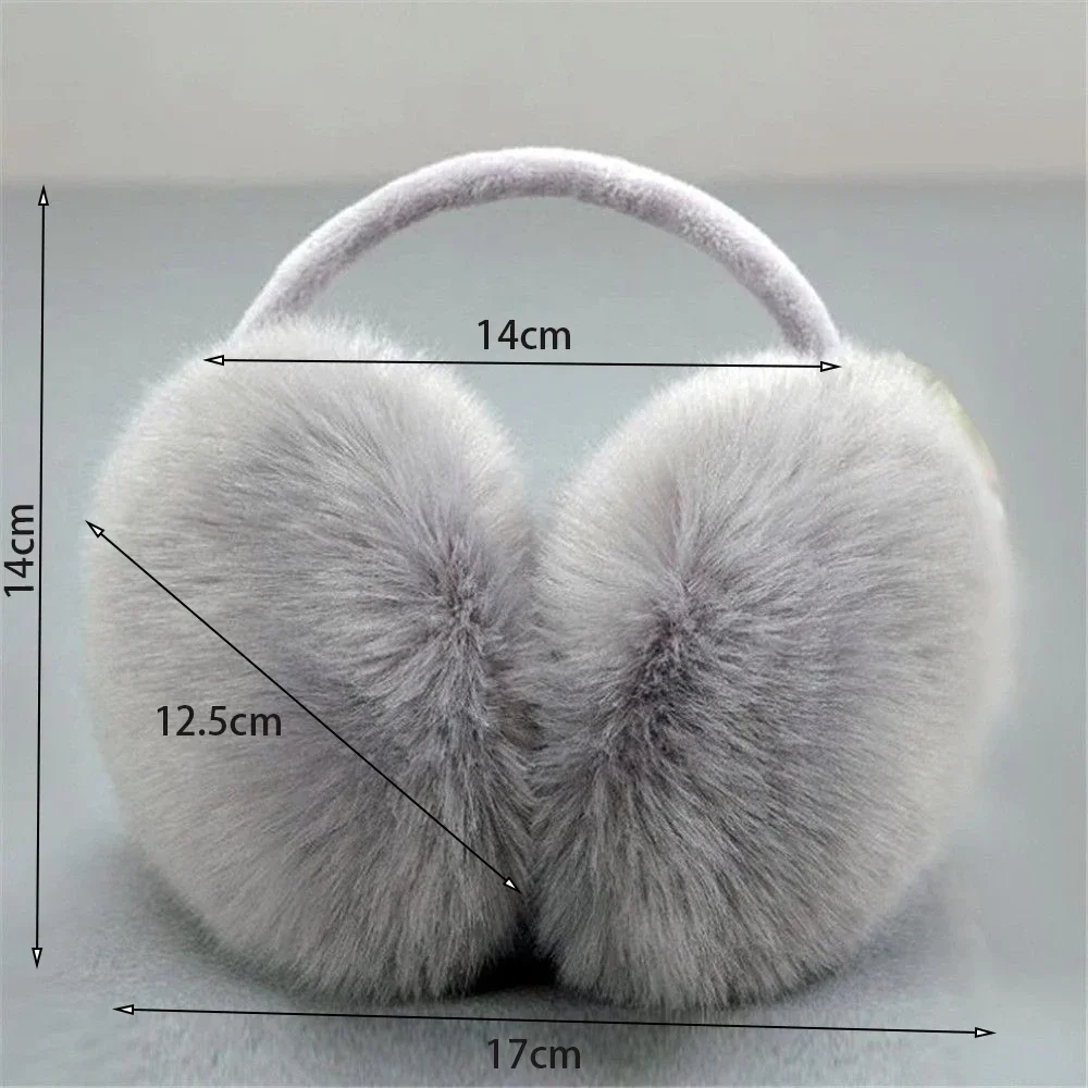 Multi-color Winter Ear Muffs Warm Earflaps Women Fluffy Cosy Earmuffs Plush Soft Ear Warmer Outdoor Cold Protection Ear Muffs