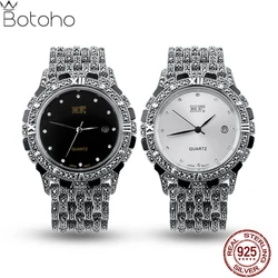 Character Silver Goods S925 Pure Silver Jewelry Wholesale Thailand Silver Men Quartz Technology Bracelet Watches