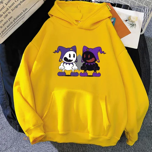 Imagen 2 del producto Sudaderas con capucha Persona, sudadera informal cómoda De manga larga con cuello redondo, Ropa De Manga De lana con estampado De dibujos animados, jerséis De Mujer