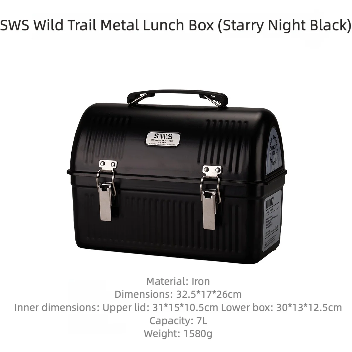 WELLHIKE SWS Vintage Camping Metalen Lunchbox Koffie Thee Outdoor Gear Gereedschapskist Opbergtas